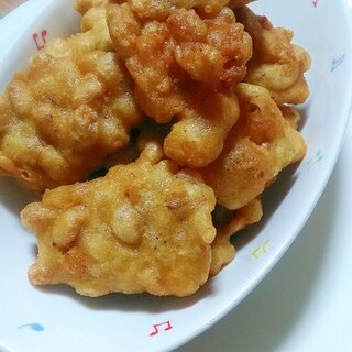 ほんのりからあげ味♪　大豆水煮の寄せ揚げ